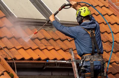 Démoussage et hydrofuge de toiture à Loury